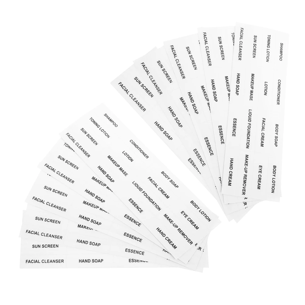 15 Sheets Bottle Labels Strong Adhesive Easy Peel Off Skincare Toiletry Travel Size Stickers Organizer Dispenser
15 Sheets Bottle Labels Strong Adhesive Easy Peel Off Skincare Toiletry Travel Size Stickers Organizer Dispenser