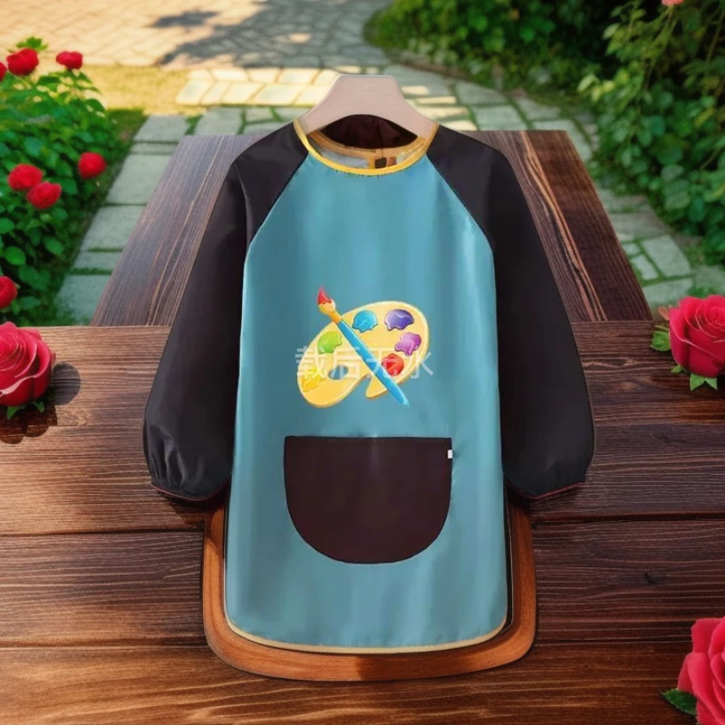 Waterproof Children's Painting Aprons Palette Pattern Art Aprons Reverse Kindergarten Baby Eating Bib Long Sleeve Work Aprons
Waterproof Children's Painting Aprons Palette Pattern Art Aprons Reverse Kindergarten Baby Eating Bib Long Sleeve Work Aprons