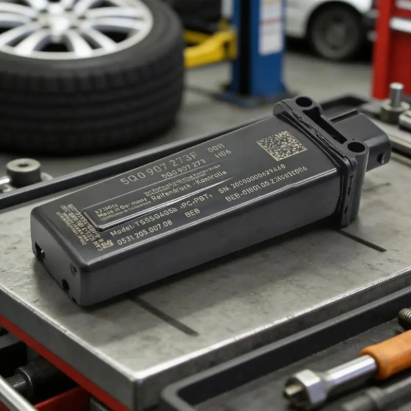 Reliable Tire Pressure Control Module 5Q0907273F Shock Resistant ABS Energy Efficient TPMS Module Suitable for Auto R6FB