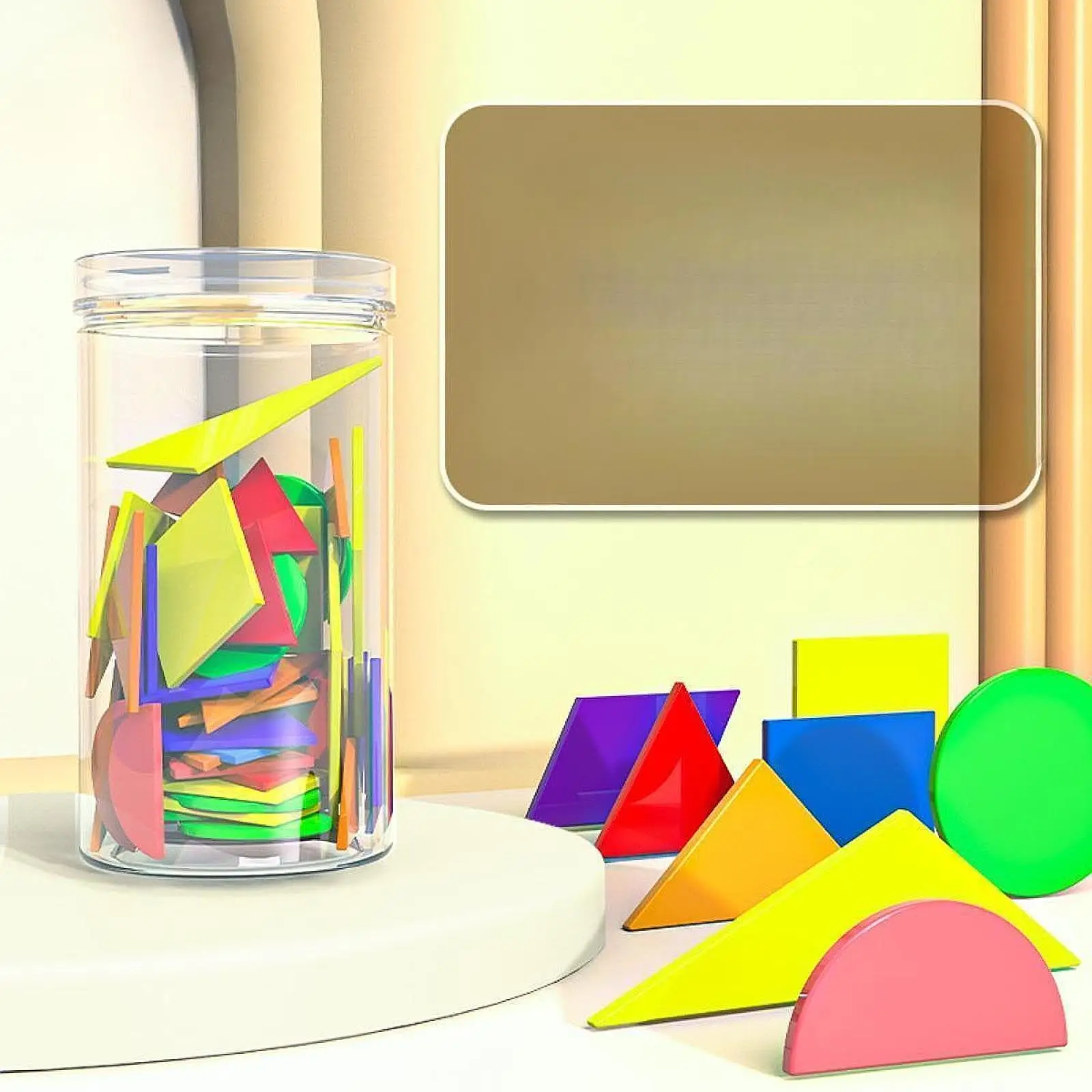 80 Pieces Pattern Blocks Development Toys Educational Tool Geometric Shapes for Fractions Symmetry Toddlers Children Girls Boys
80 Pieces Pattern Blocks Development Toys Educational Tool Geometric Shapes for Fractions Symmetry Toddlers Children Girls Boys