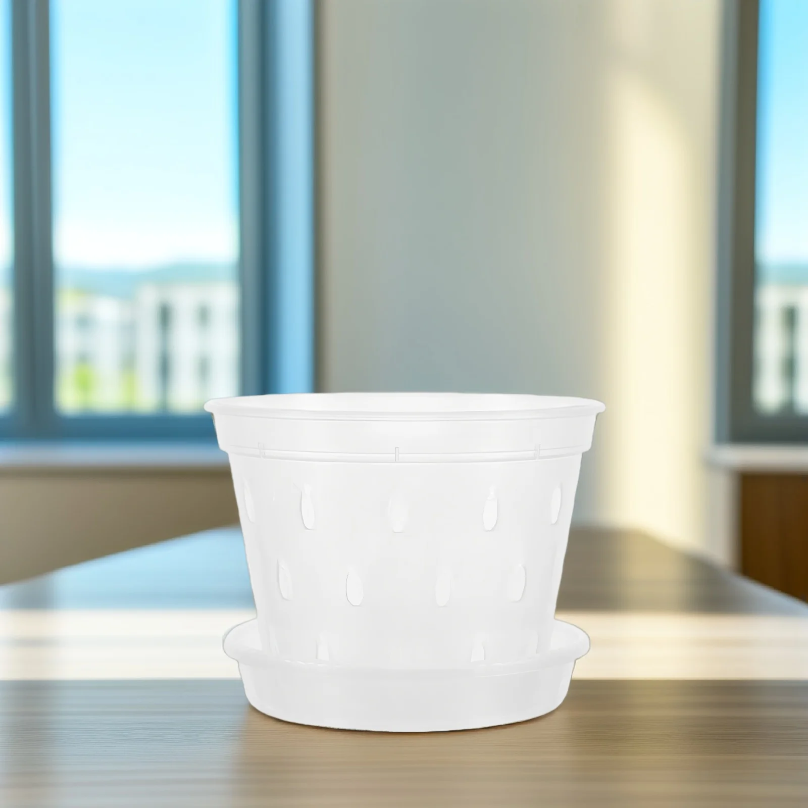 2 комплекта горшков для контроля корней, 2 комплекта прозрачных пластиковых горшков с подносом для балкона, сада, цветочных горшков, горшков для орхидей, дренажных горшков 
2 комплекта горшков для контроля корней, 2 комплекта прозрачных пластиковых горшков с подносом для балкона, сада, цветочных горшков, горшков для орхидей, дренажных горшков