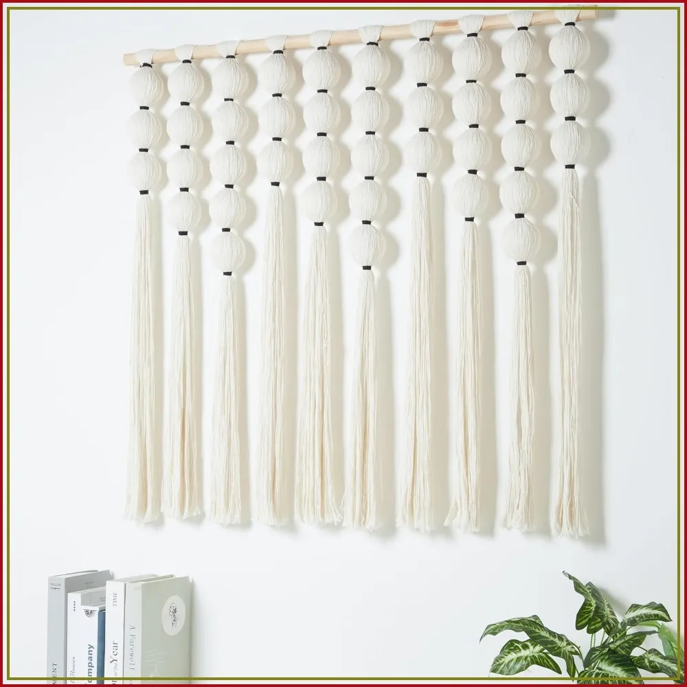 Large Macrame Wall Hanging Boho Tapestry Cotton Textile Bohemian Headboard Handwoven 39"x38"
Large Macrame Wall Hanging Boho Tapestry Cotton Textile Bohemian Headboard Handwoven 39"x38"