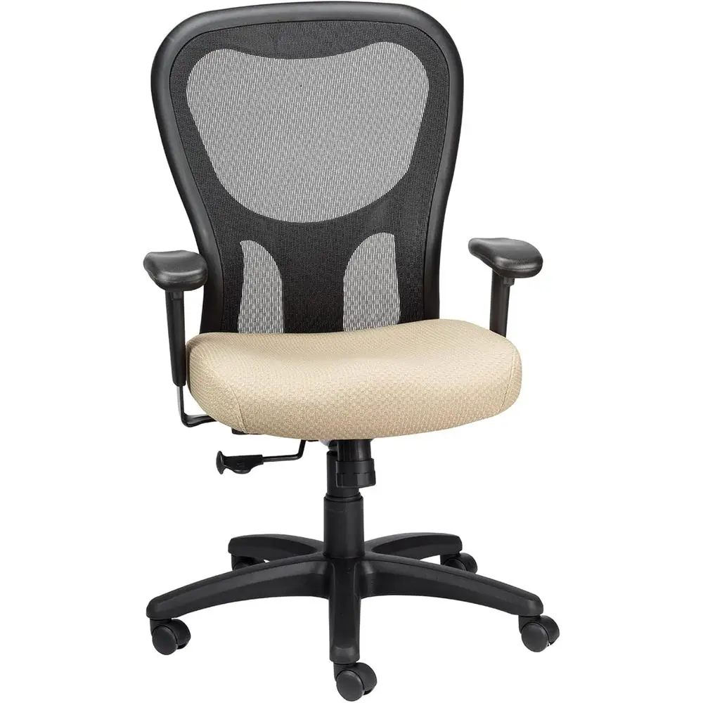 Mesh Swivel Chair with Cooling Gel, Adjustable Armrests, Lumbar Support, Beige
Mesh Swivel Chair with Cooling Gel, Adjustable Armrests, Lumbar Support, Beige