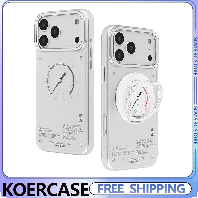 KOERCASE Gauges Theme Phone Case Electroplated Silver Magnetic Phone protective case for iPhone 15 ProMax/ iPhone 17 ProMax Gift
KOERCASE Gauges Theme Phone Case Electroplated Silver Magnetic Phone protective case for iPhone 15 ProMax/ iPhone 17 ProMax Gift