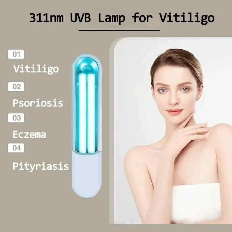 311nm Ultraviolet Phototherapy Instrument use UVB Philips Lamp UV for Vitiligo Psoriasis White Spots Skin Disease
311nm Ultraviolet Phototherapy Instrument use UVB Philips Lamp UV for Vitiligo Psoriasis White Spots Skin Disease