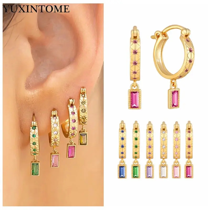 925 Sterling Silver Ear Needle Geometric Ear Buckle Square Zircon Pendant Hoop Earrings for women European Fashion Party Jewelry
925 Sterling Silver Ear Needle Geometric Ear Buckle Square Zircon Pendant Hoop Earrings for women European Fashion Party Jewelry