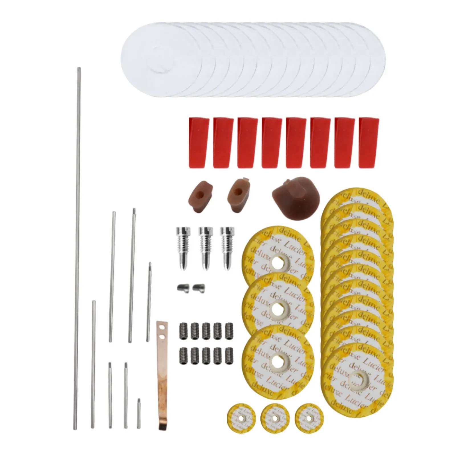A Complete Selection Of 70 Pieces For Flutes Includes Necessary Hardware Such As screws And Protective Components
A Complete Selection Of 70 Pieces For Flutes Includes Necessary Hardware Such As screws And Protective Components