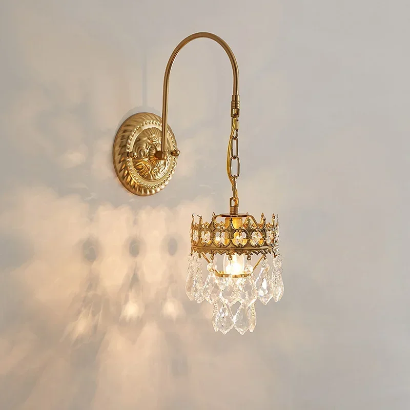 Vintage Light Fixture Crystal Sconces With Switch Bedroom Lamp decor For living room bedside Lights
Vintage Light Fixture Crystal Sconces With Switch Bedroom Lamp decor For living room bedside Lights