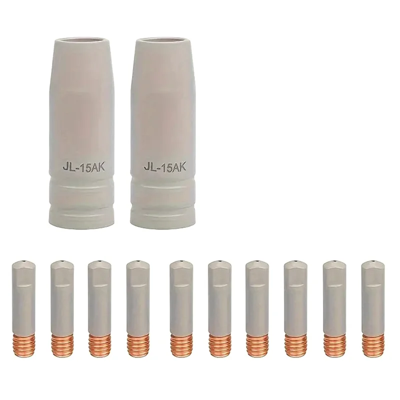 AT05-12Pcs Nozzle Tip Holder 15AK MIG Nozzle Tip Holder Welding MIG Welding Contact Pin Point Cover Nozzle Kit
AT05-12Pcs Nozzle Tip Holder 15AK MIG Nozzle Tip Holder Welding MIG Welding Contact Pin Point Cover Nozzle Kit