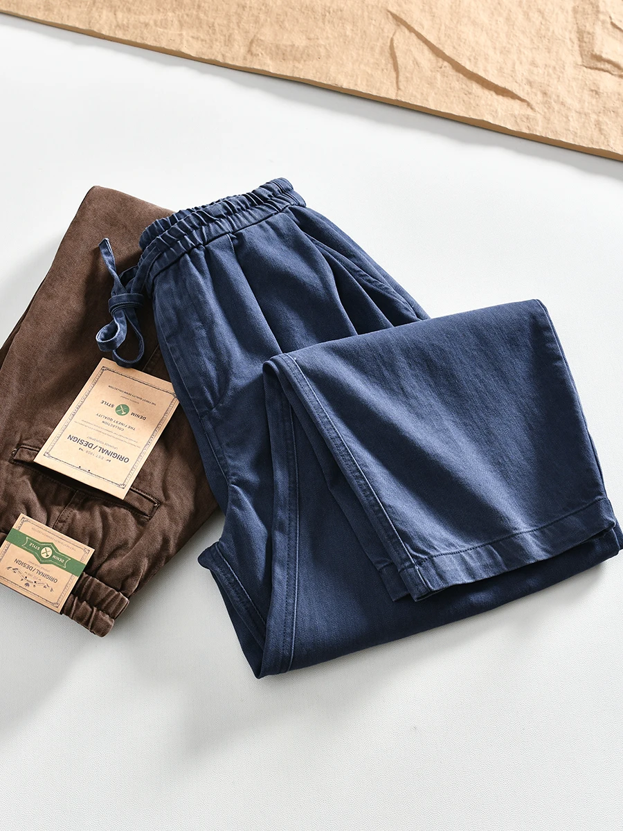Retro Japanese Style Washed Pure Cotton Men's Casual Pants Loose Wide Leg Straight Cut Comfortable Spring Autumn Fashion
Retro Japanese Style Washed Pure Cotton Men's Casual Pants Loose Wide Leg Straight Cut Comfortable Spring Autumn Fashion