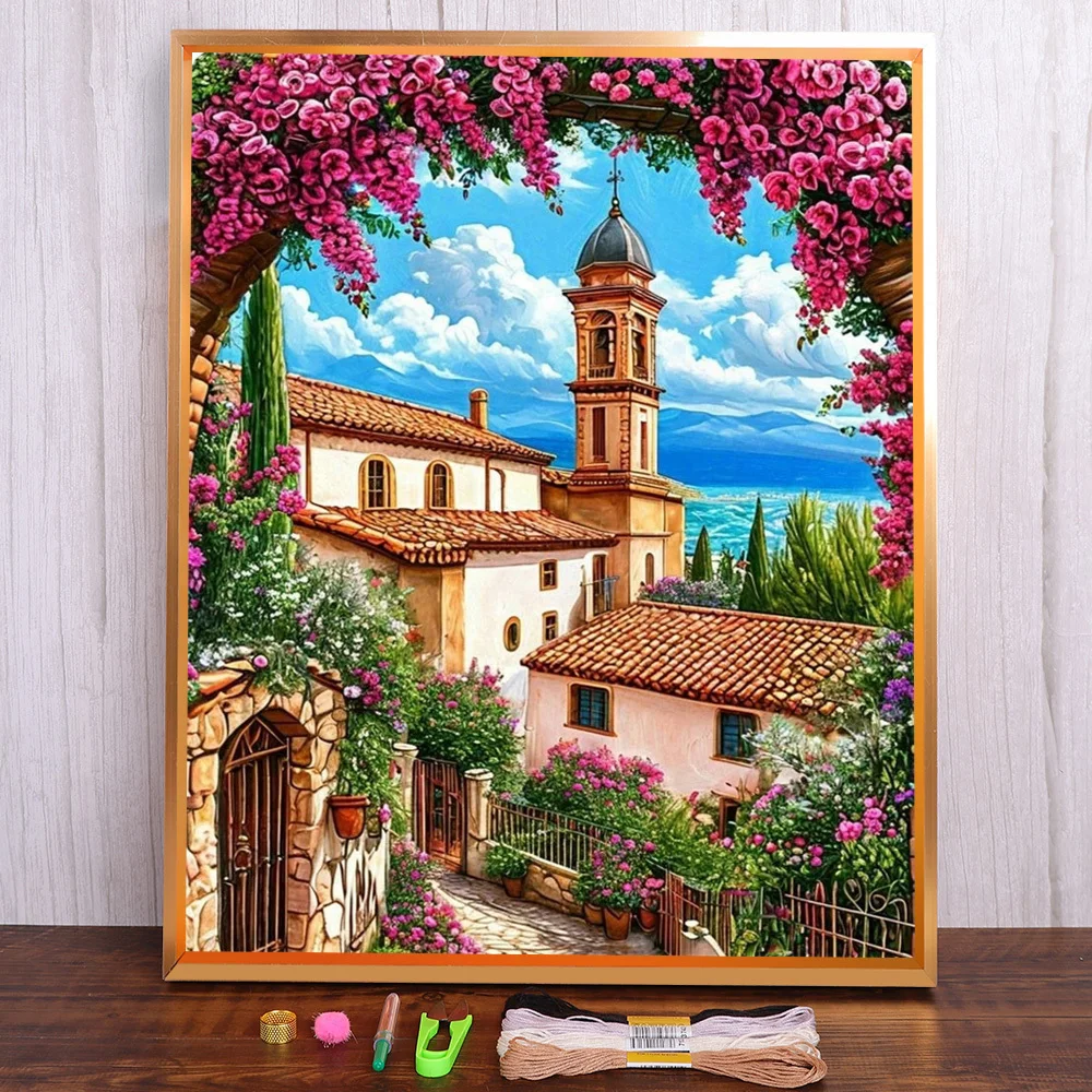 Scenery Old Town Printed 11CT Cross-Stitch DIY Embroidery Patterns Knitting Painting Handmade Sewing Room Decor Design Different
Scenery Old Town Printed 11CT Cross-Stitch DIY Embroidery Patterns Knitting Painting Handmade Sewing Room Decor Design Different