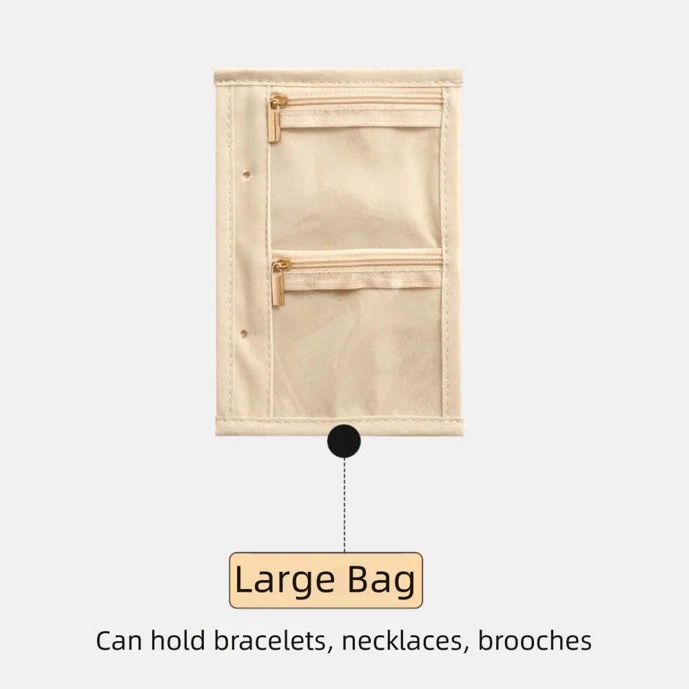 Earrings Necklace Velvet Jewelry Packing Bag Transparent Bracelet Rings Jewelry Storage Case Multi-pockets Zipper
Earrings Necklace Velvet Jewelry Packing Bag Transparent Bracelet Rings Jewelry Storage Case Multi-pockets Zipper