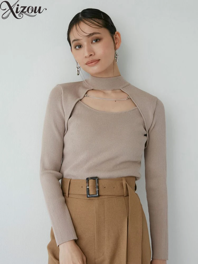 Sweet Sexy Women Knitted Base Shirt Round Neck Long Sleeve Hollow Out Elastic Slim Pullover Soft Warm Autumn Winter Casual Tops
Sweet Sexy Women Knitted Base Shirt Round Neck Long Sleeve Hollow Out Elastic Slim Pullover Soft Warm Autumn Winter Casual Tops