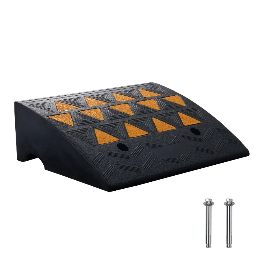 Heavy Duty Rubber Curb Ramp 6 Rise Height for Sidewalk Driveway 14.6 Width 19.3 Length Black Durable for Forklifts Trucks Buses
Heavy Duty Rubber Curb Ramp 6 Rise Height for Sidewalk Driveway 14.6 Width 19.3 Length Black Durable for Forklifts Trucks Buses