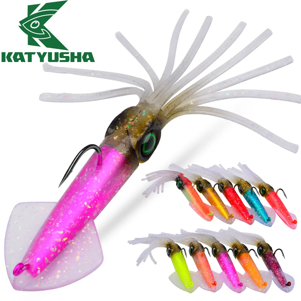Katyusha Lead Hook Biomimetic Squid Luminous Soft Bait 1PC Artificial Silicone Drag Swimming Bait Sea Bass Grouper Fishing Lures
Katyusha Lead Hook Biomimetic Squid Luminous Soft Bait 1PC Artificial Silicone Drag Swimming Bait Sea Bass Grouper Fishing Lures