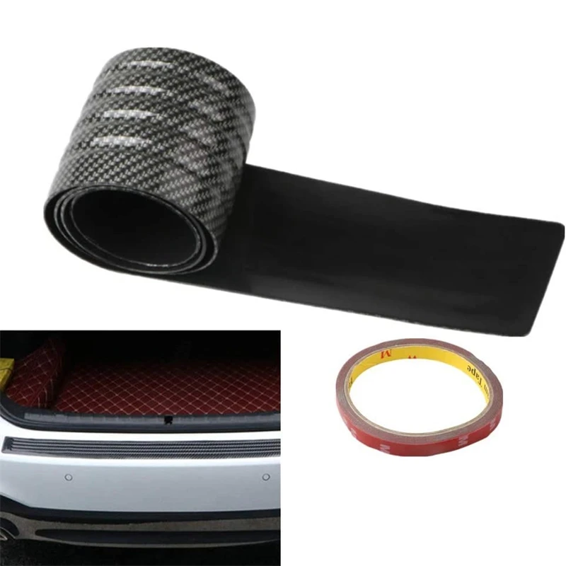 Universal 104cm Carbon Car Trunk Door Sill Plate Protector Rear Bumper Guard Rubber Mouldings Pad Trim Cover Strip Car Styling
Universal 104cm Carbon Car Trunk Door Sill Plate Protector Rear Bumper Guard Rubber Mouldings Pad Trim Cover Strip Car Styling