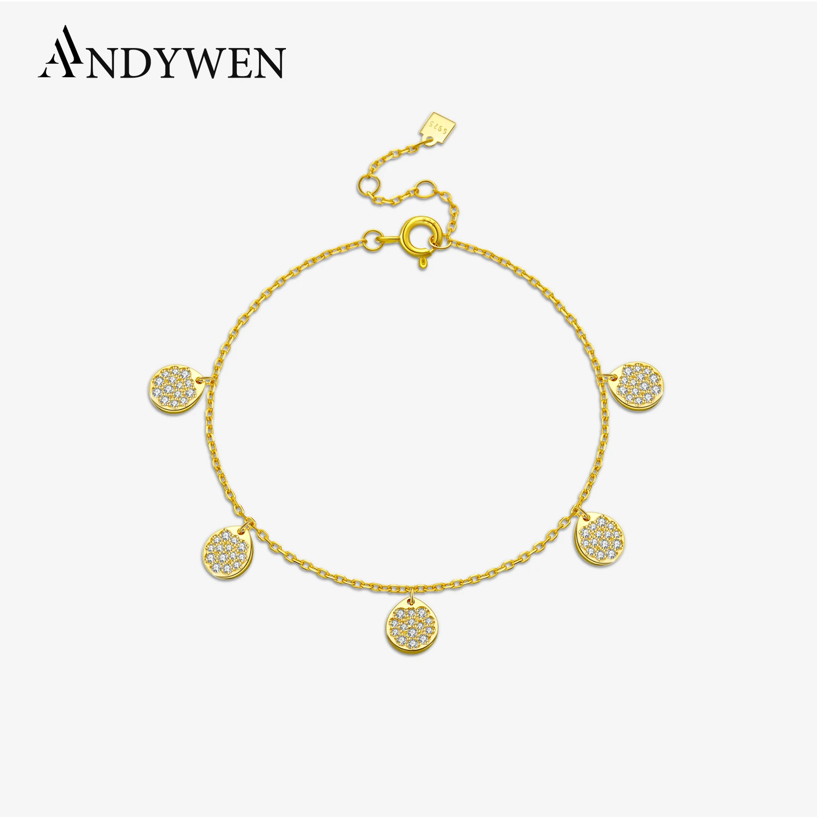 ANDYWEN 925 Sterling Silver Sparkling Clear Zircon Charm Bracelet 2025 Elegant Luxury Fine Jewelry Gift Ideal for Daily Wear
ANDYWEN 925 Sterling Silver Sparkling Clear Zircon Charm Bracelet 2025 Elegant Luxury Fine Jewelry Gift Ideal for Daily Wear