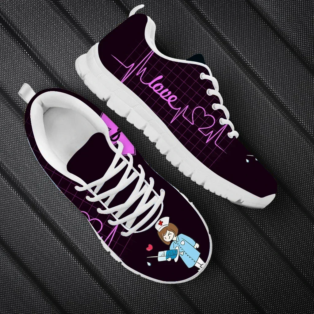 Kawaii Nurse Doctor Print Flat Shoes For Women Purple ECG Heart Beat Footwear Hospital Worker Zapatos De Mujer
Kawaii Nurse Doctor Print Flat Shoes For Women Purple ECG Heart Beat Footwear Hospital Worker Zapatos De Mujer