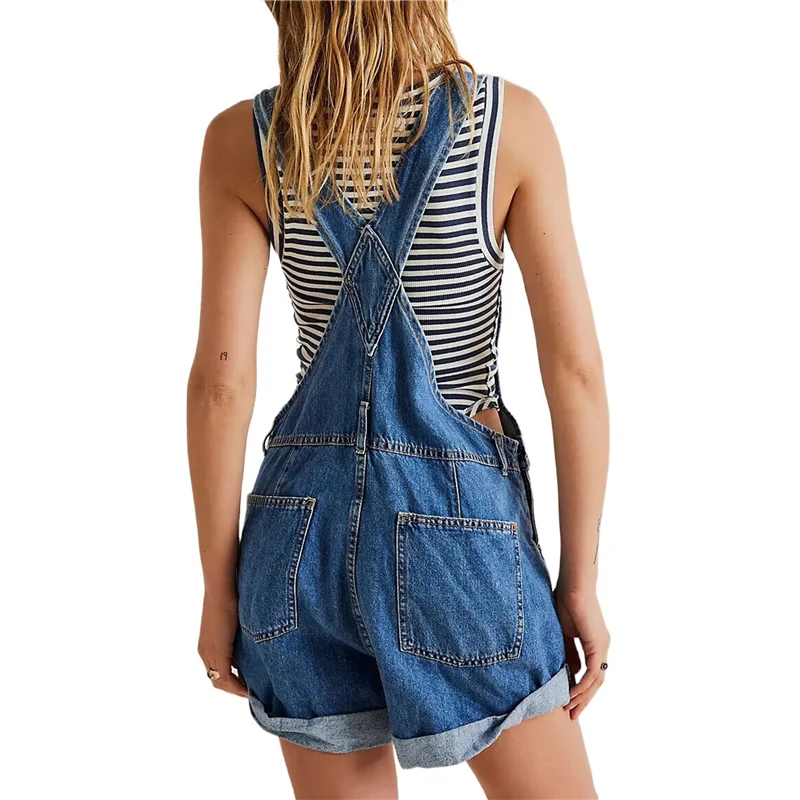 A09P Women Denim Shorts Overalls Summer Casual Loose Fit Adjustable Rompers Jean Jumpsuit Bib Shortalls Dark Blue XL
A09P Women Denim Shorts Overalls Summer Casual Loose Fit Adjustable Rompers Jean Jumpsuit Bib Shortalls Dark Blue XL