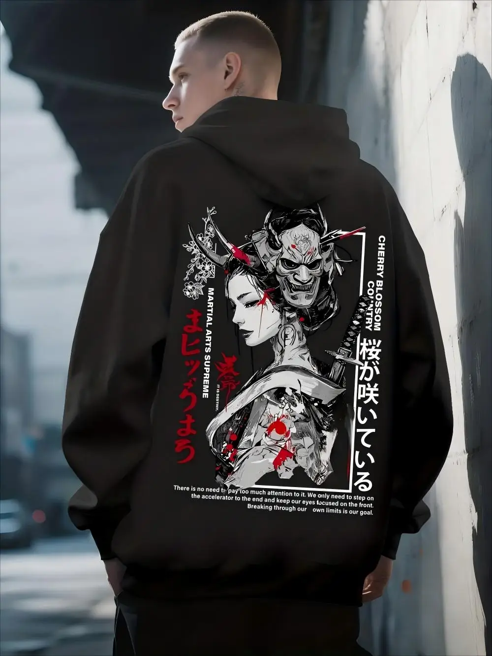 Autumn fashion men's cherry blossom dancer ghost warrior mask print comfortable soft hooded sweatshirt outdoor street top
Autumn fashion men's cherry blossom dancer ghost warrior mask print comfortable soft hooded sweatshirt outdoor street top