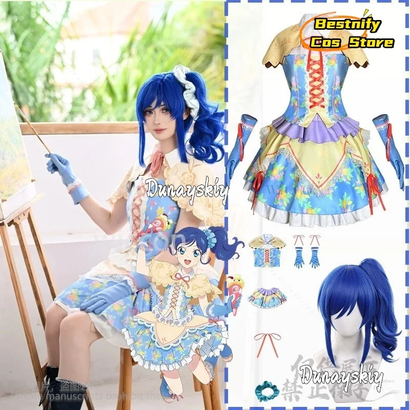 Косплей аниме Aikatsu! косплей Kiriya Aoi Kawaii японский костюм идола платье с цветочным узором Лолита милые девушки Jirai Kei униформа парики 코스프 
Косплей аниме Aikatsu! косплей Kiriya Aoi Kawaii японский костюм идола платье с цветочным узором Лолита милые девушки Jirai Kei униформа парики 코스프