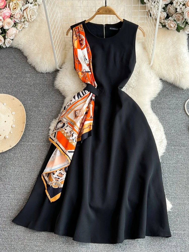 Summer Fashion Vintage Sleeveless Round Neck High Waist Slim A-line Dress Ladies Elegant Party Vacation Robe Vestidos
Summer Fashion Vintage Sleeveless Round Neck High Waist Slim A-line Dress Ladies Elegant Party Vacation Robe Vestidos