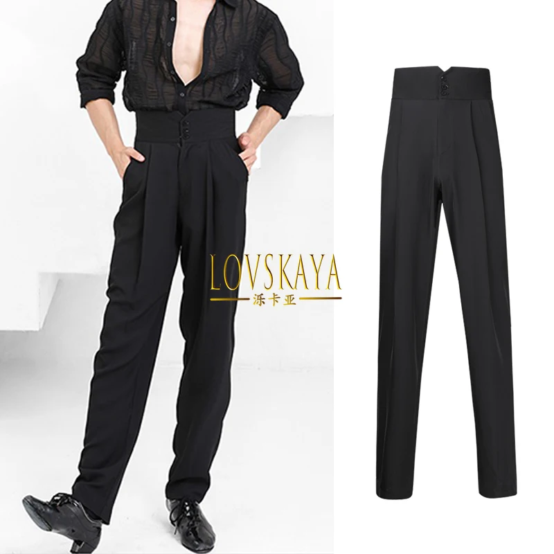 New High Elastic Waist Dance Competition Pants Practice Wear Latin Dancing Trousers Male Latin Dance Costume
New High Elastic Waist Dance Competition Pants Practice Wear Latin Dancing Trousers Male Latin Dance Costume