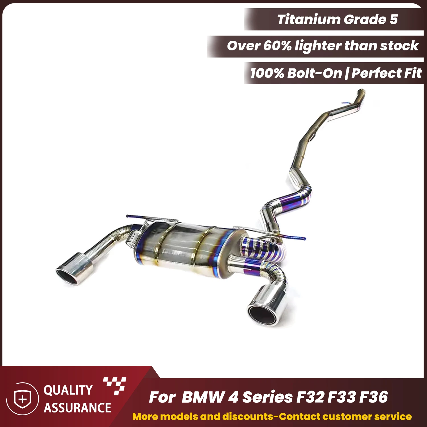 Supercar Performance Sport Sound Titanium Catback Catback Exhaust for BMW 4 Series F32 F33 F36 420i 425i 428i 430i 435i 440i
Supercar Performance Sport Sound Titanium Catback Catback Exhaust for BMW 4 Series F32 F33 F36 420i 425i 428i 430i 435i 440i