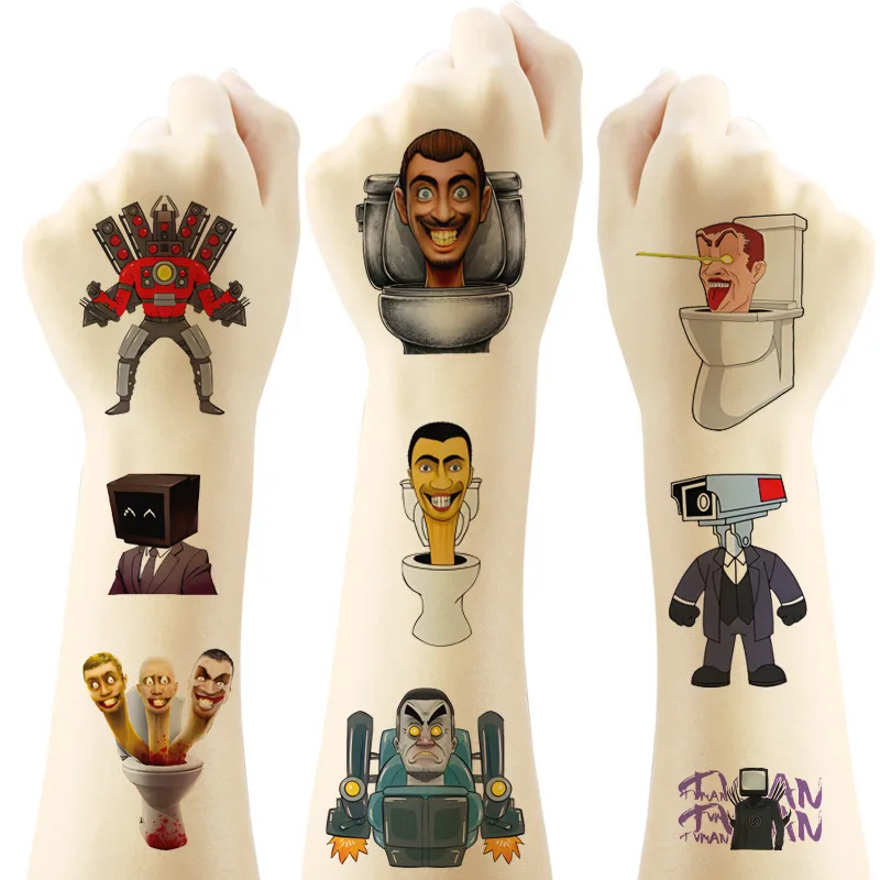 1PC Game Toilet Man Surveillance Man Tattoo Stickers Children Tattoo Stickers Birthday Party Tattoo Stickers Waterproof Stickers
1PC Game Toilet Man Surveillance Man Tattoo Stickers Children Tattoo Stickers Birthday Party Tattoo Stickers Waterproof Stickers