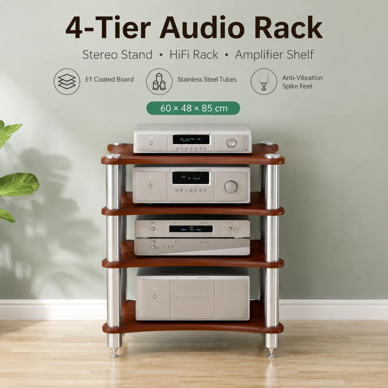 SUS 304 Audio Rack 1-4 Layer Amplifier Headphone Shelf with Anti Vibration Spikes Speaker Storage Cabinet for Home Theater Amp
SUS 304 Audio Rack 1-4 Layer Amplifier Headphone Shelf with Anti Vibration Spikes Speaker Storage Cabinet for Home Theater Amp