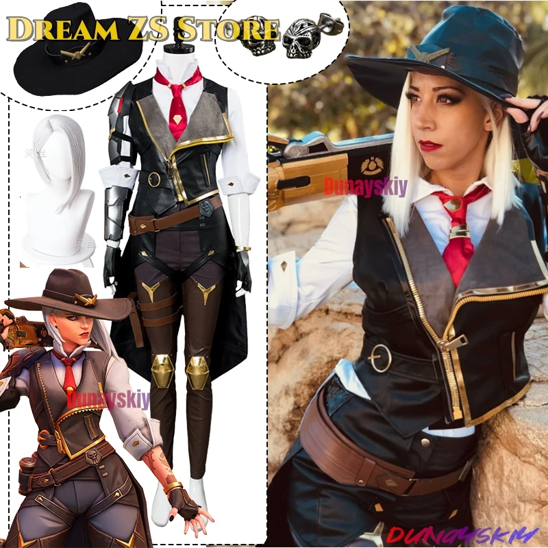 OW Ashe Cosplay Game OW Costume Top Pants Hat Western Cowboys Set Adult Women Outfit Anime Outfits Wig Shoes Prop Role-playSuits
OW Ashe Cosplay Game OW Costume Top Pants Hat Western Cowboys Set Adult Women Outfit Anime Outfits Wig Shoes Prop Role-playSuits