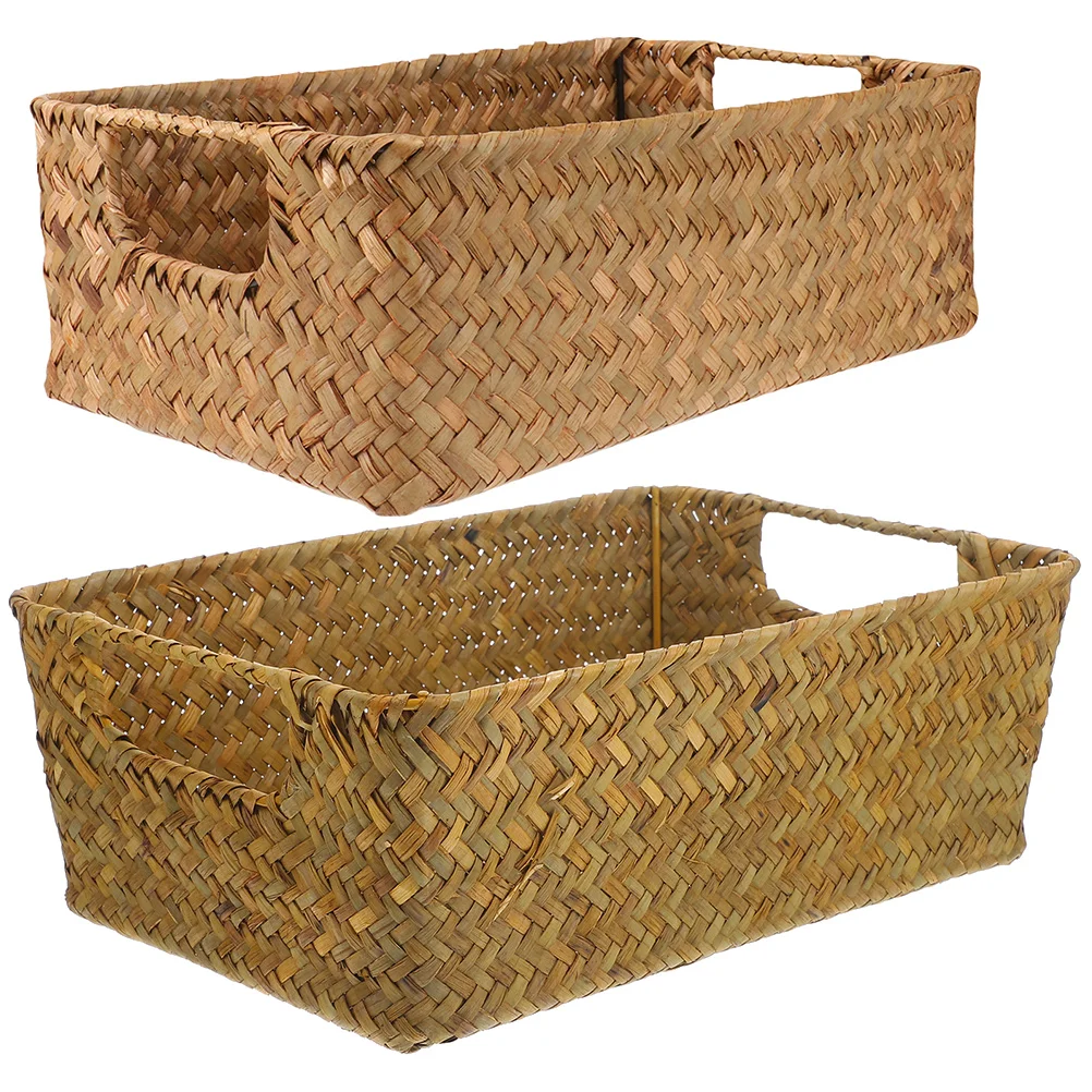 2pcs Rectangular Woven Storage Basket Straw Sundries Organizer Handwoven Baskets Shelves Vegetables Snacks Home Office Clothes
2pcs Rectangular Woven Storage Basket Straw Sundries Organizer Handwoven Baskets Shelves Vegetables Snacks Home Office Clothes