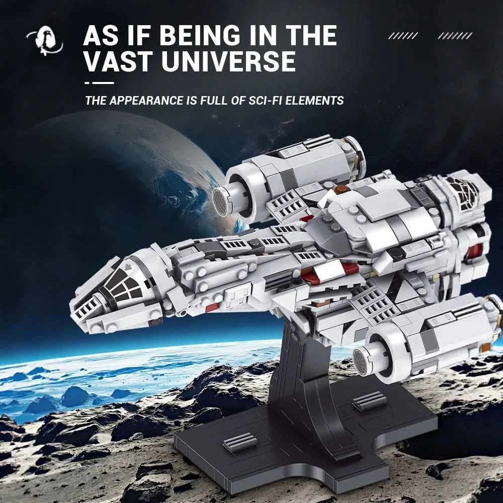 MOC Movie Cosmic Fireflyed Transport Airship Building Blocks Tranquility Space Spaceship Bricks Idea Toys Adults Birthday Gifts
MOC Movie Cosmic Fireflyed Transport Airship Building Blocks Tranquility Space Spaceship Bricks Idea Toys Adults Birthday Gifts