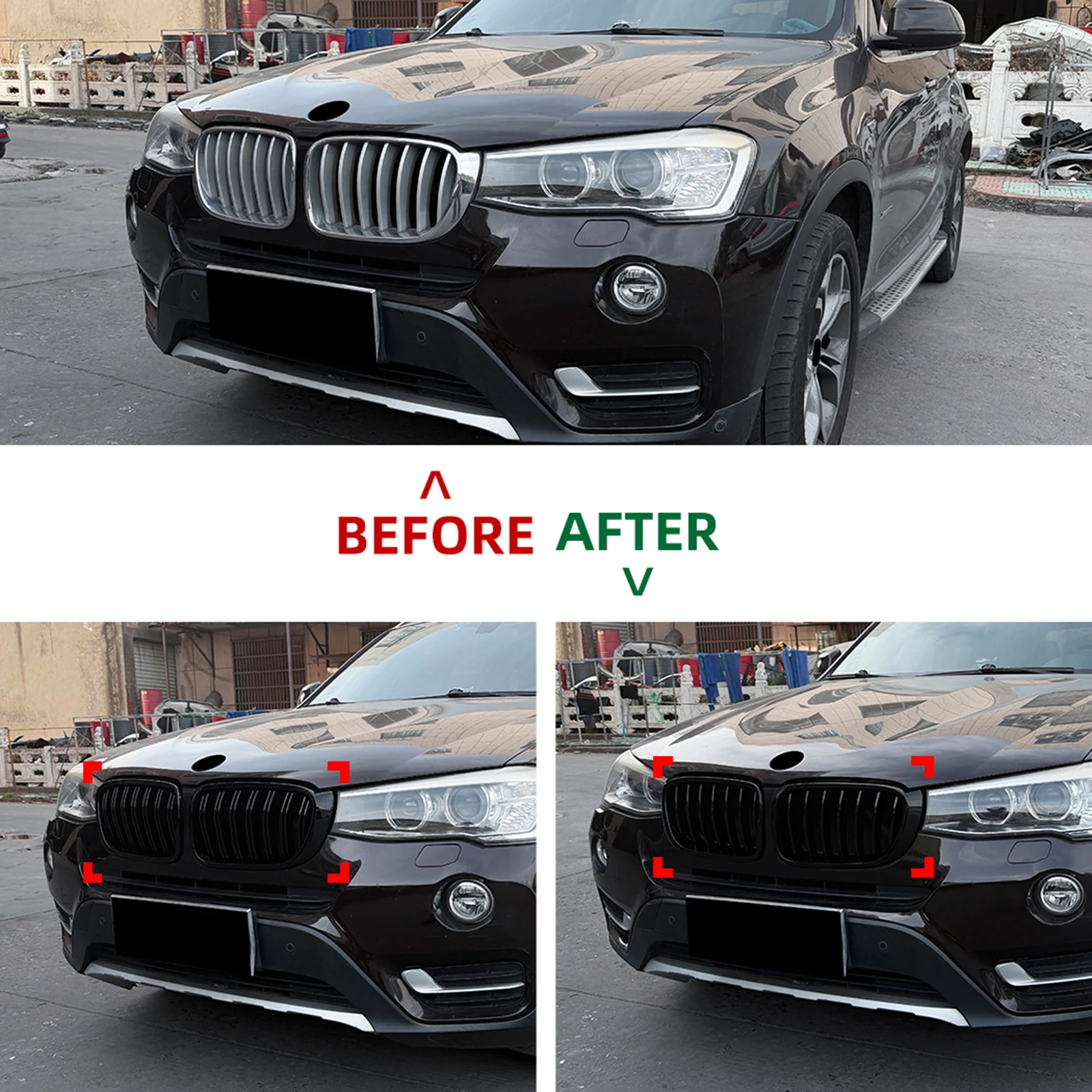 Front Kidney Grille Racing Grill Upper Bumper Hood Mesh Grid For 2014-2017 BMW X3 F25 X4 F26 LCI
Front Kidney Grille Racing Grill Upper Bumper Hood Mesh Grid For 2014-2017 BMW X3 F25 X4 F26 LCI