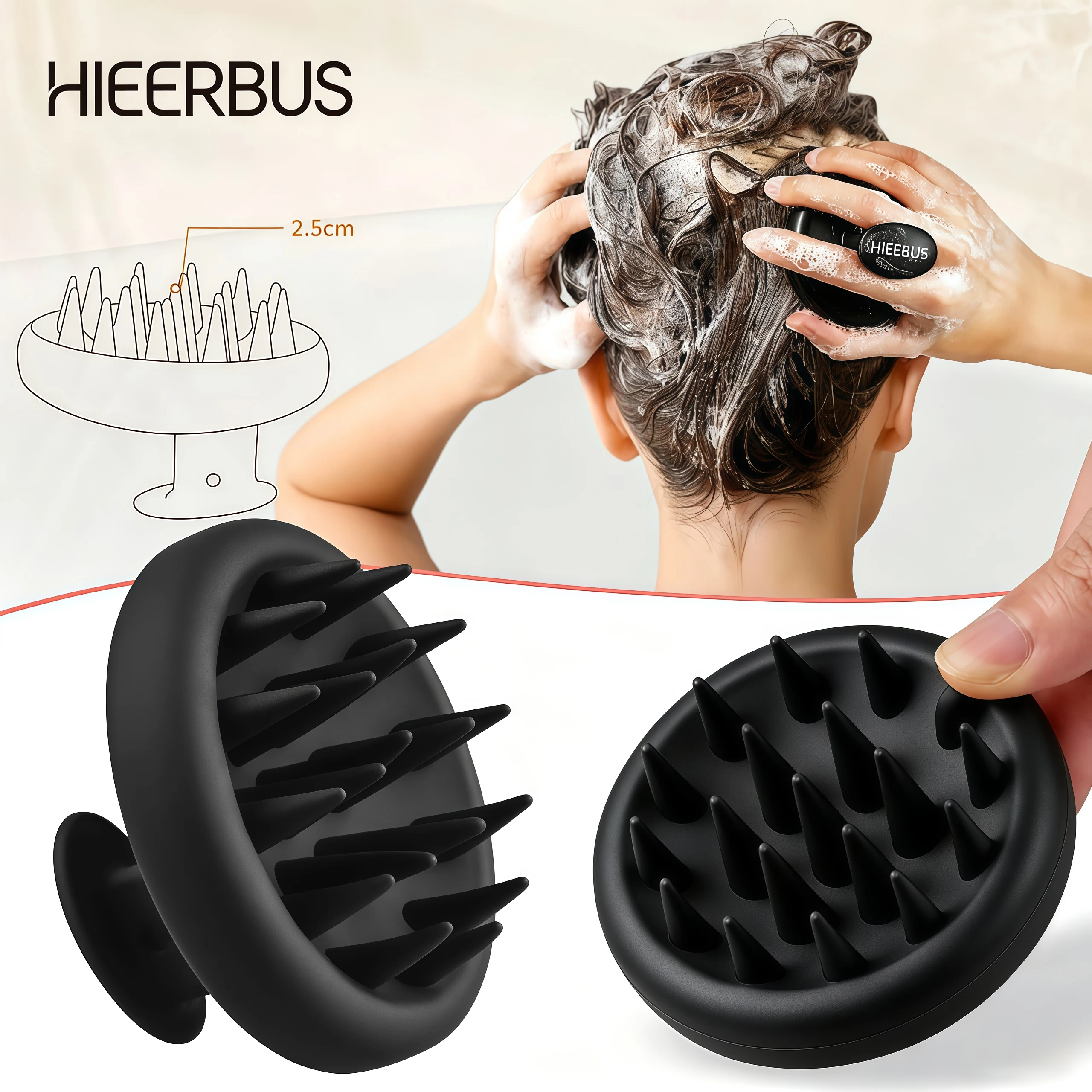 Silicone Scalp Massager for Hair Growth - Soft Bristle Shampoo Brush Exfoliator Scrubber for Dandruff Removal And Relaxation
Silicone Scalp Massager for Hair Growth - Soft Bristle Shampoo Brush Exfoliator Scrubber for Dandruff Removal And Relaxation
