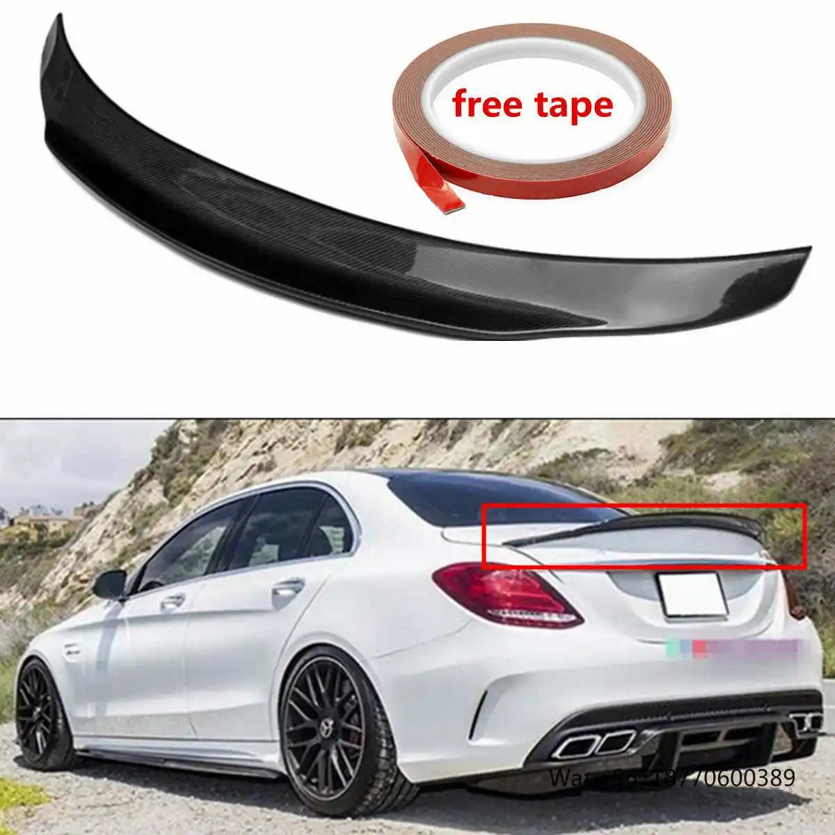 For Mercedes Benz C-Class W205 C300 Sedan 2015-2021 Car Wing Rear Trunk Lip Spoiler PSM Style Gloss Black Carbon Fiber Look
For Mercedes Benz C-Class W205 C300 Sedan 2015-2021 Car Wing Rear Trunk Lip Spoiler PSM Style Gloss Black Carbon Fiber Look