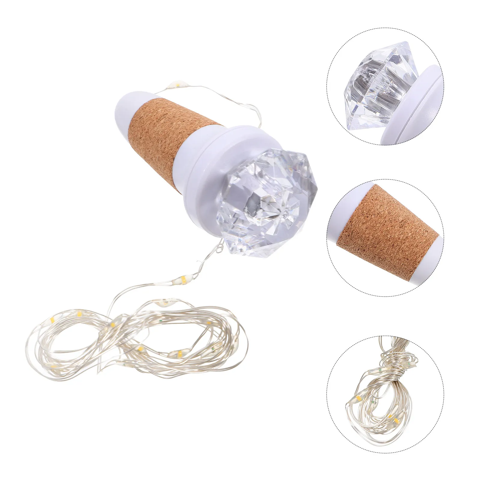 2Pcs Diamond Lamp String USB Rechargeable Seven Color Flash LED String Lights Warm Light Wine Bottle Stopper Party Decorative
2Pcs Diamond Lamp String USB Rechargeable Seven Color Flash LED String Lights Warm Light Wine Bottle Stopper Party Decorative