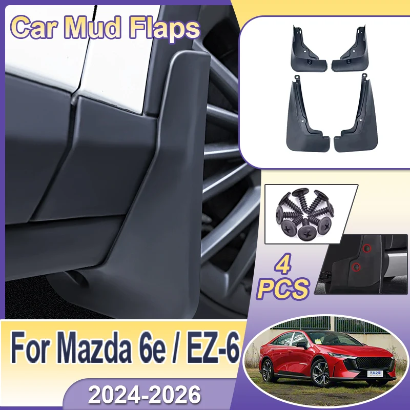 Car Fenders For Mazda 6e Body Kit EZ-6 EZ6 2024 2025 2026 Mudflaps 4x Front Rear Mud Flap Splash Guards Splashguards Accessories
Car Fenders For Mazda 6e Body Kit EZ-6 EZ6 2024 2025 2026 Mudflaps 4x Front Rear Mud Flap Splash Guards Splashguards Accessories
