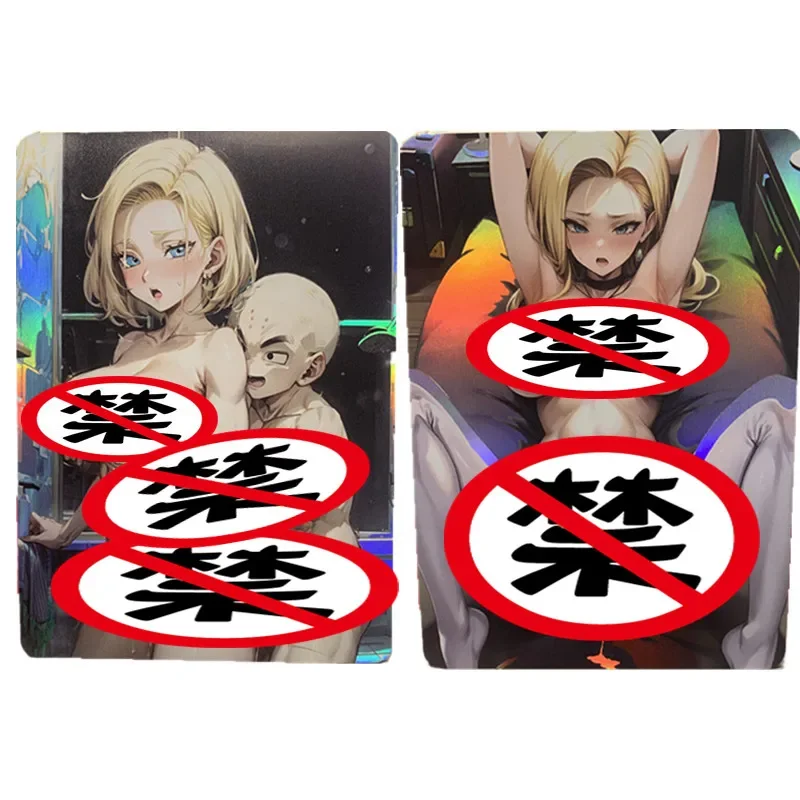 2pcs/set Anime Dragon Ball Android No. 18 Bulma DIY Heroine Sexy Nude Card Hobby Toy Gift Classic Game Collection Card
2pcs/set Anime Dragon Ball Android No. 18 Bulma DIY Heroine Sexy Nude Card Hobby Toy Gift Classic Game Collection Card