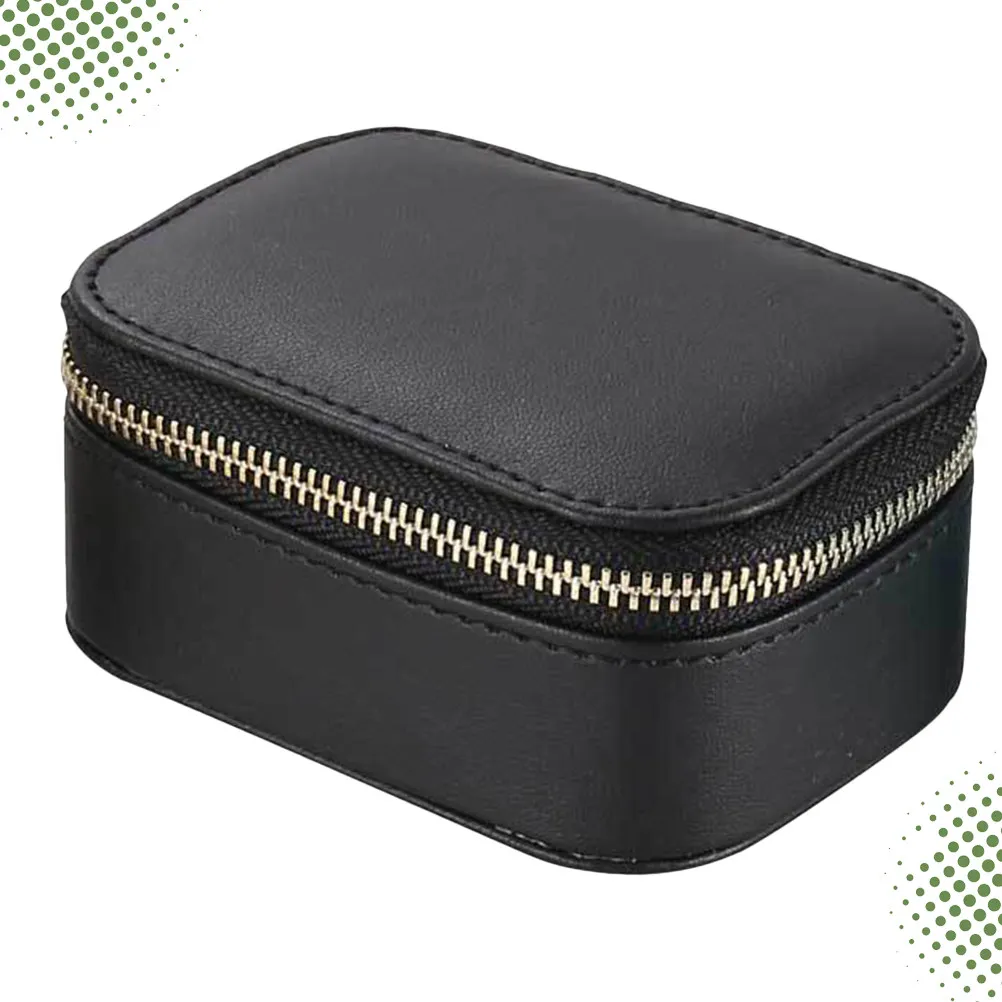 Портативная шкатулка для украшений, дорожный футляр из ПУ для хранения ожерелий, колец и часов, черный органайзер для ювелирных изделий и часов, 1 шт.
Портативная шкатулка для украшений, дорожный футляр из ПУ для хранения ожерелий, колец и часов, черный органайзер для ювелирных изделий и часов, 1 шт.