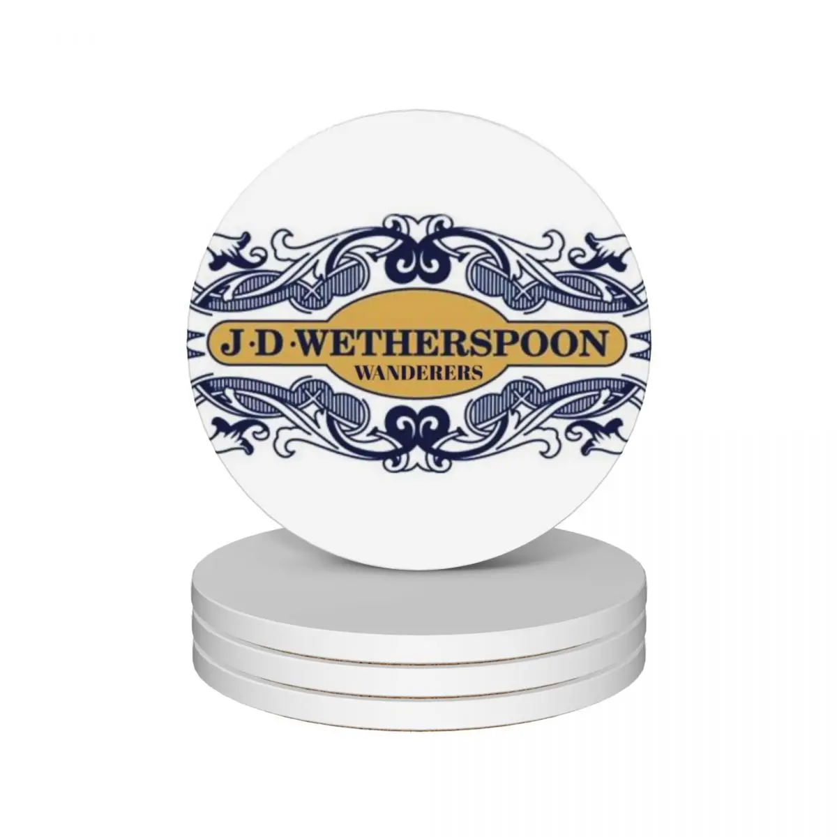 Wetherspoon Wanderers Shirt Ceramic Coasters (Set of 4) ceramic stand black Coasters
Wetherspoon Wanderers Shirt Ceramic Coasters (Set of 4) ceramic stand black Coasters