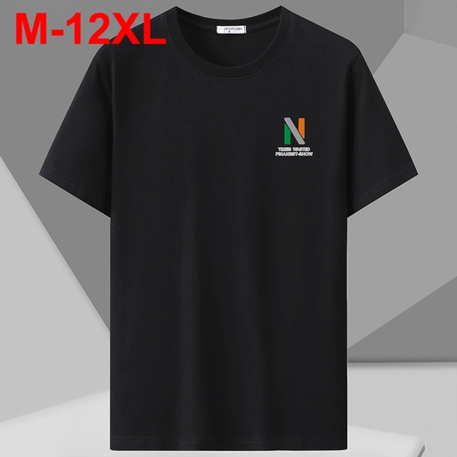 12XL Plus Size Men T Shirts Short Sleeve Crew Neck Cotton Tee Tops Summer Casual Loose T-shirt Big Size 9XL 10XL
12XL Plus Size Men T Shirts Short Sleeve Crew Neck Cotton Tee Tops Summer Casual Loose T-shirt Big Size 9XL 10XL