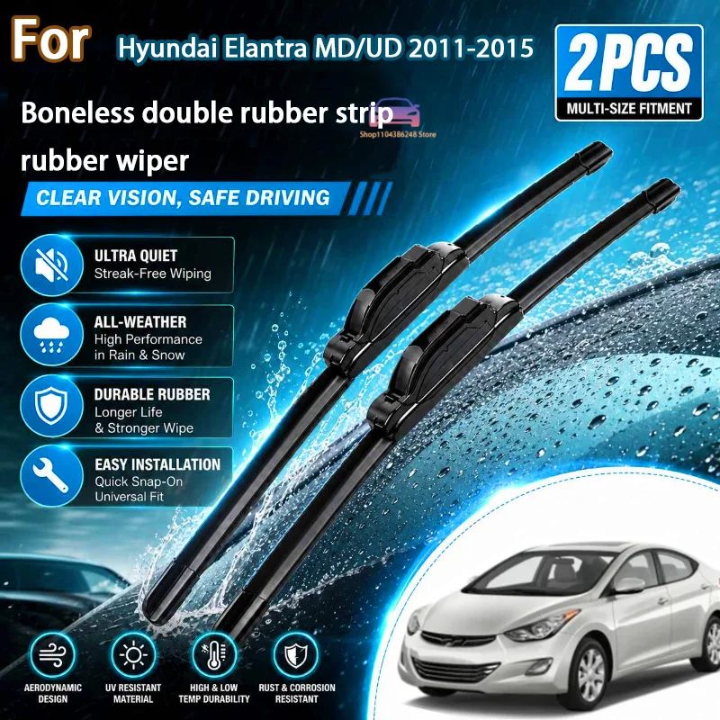 Front Wiper Blades For Hyundai Elantra MD/UD 2011-2015 Windshield Windscreen Window Car Rain Brushes 26"+14" Modification parts
Front Wiper Blades For Hyundai Elantra MD/UD 2011-2015 Windshield Windscreen Window Car Rain Brushes 26"+14" Modification parts