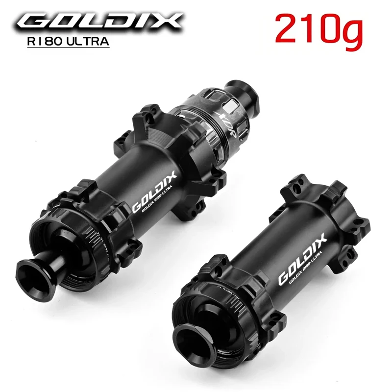 GOLDIX R180ULTRA Ultralight 210g Straight pull Road Bike Hub TPI Bearings 24Hole 30T Ratchet Suitable for HG XDR Road Freewheels
GOLDIX R180ULTRA Ultralight 210g Straight pull Road Bike Hub TPI Bearings 24Hole 30T Ratchet Suitable for HG XDR Road Freewheels