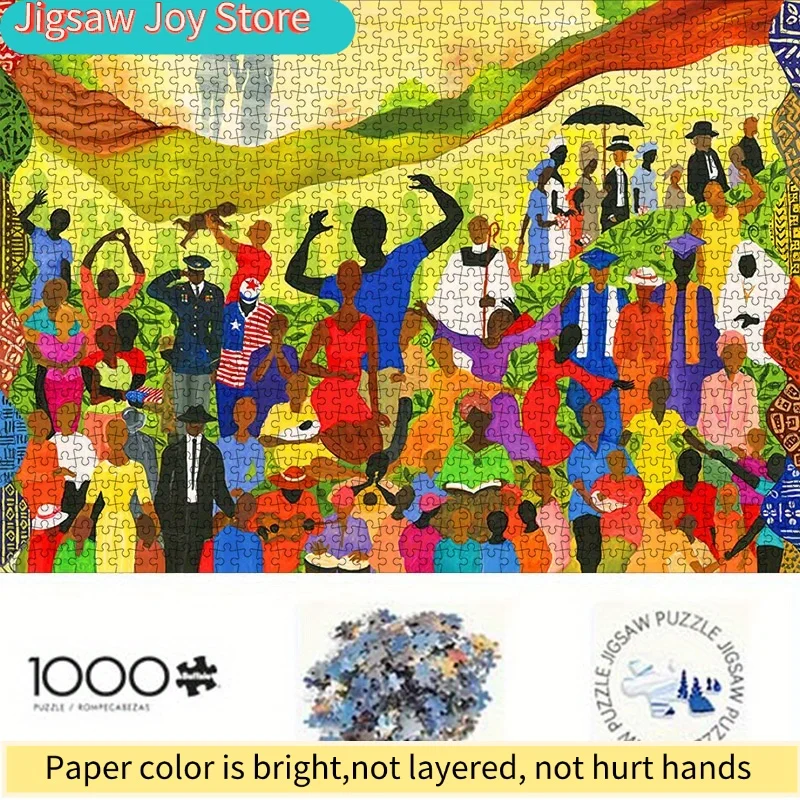 African American Community Life Puzzle - Vibrant African American Scene with Diverse Community Members, High-Quality Cardboar
African American Community Life Puzzle - Vibrant African American Scene with Diverse Community Members, High-Quality Cardboar