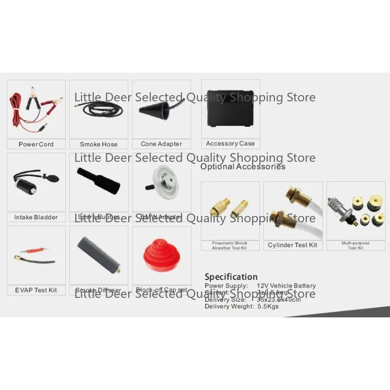 Высоконапорный дымогенератор X3 с двумя режимами, диагностический тестер для автомобильных систем EVAP и вакуумных систем
Высоконапорный дымогенератор X3 с двумя режимами, диагностический тестер для автомобильных систем EVAP и вакуумных систем