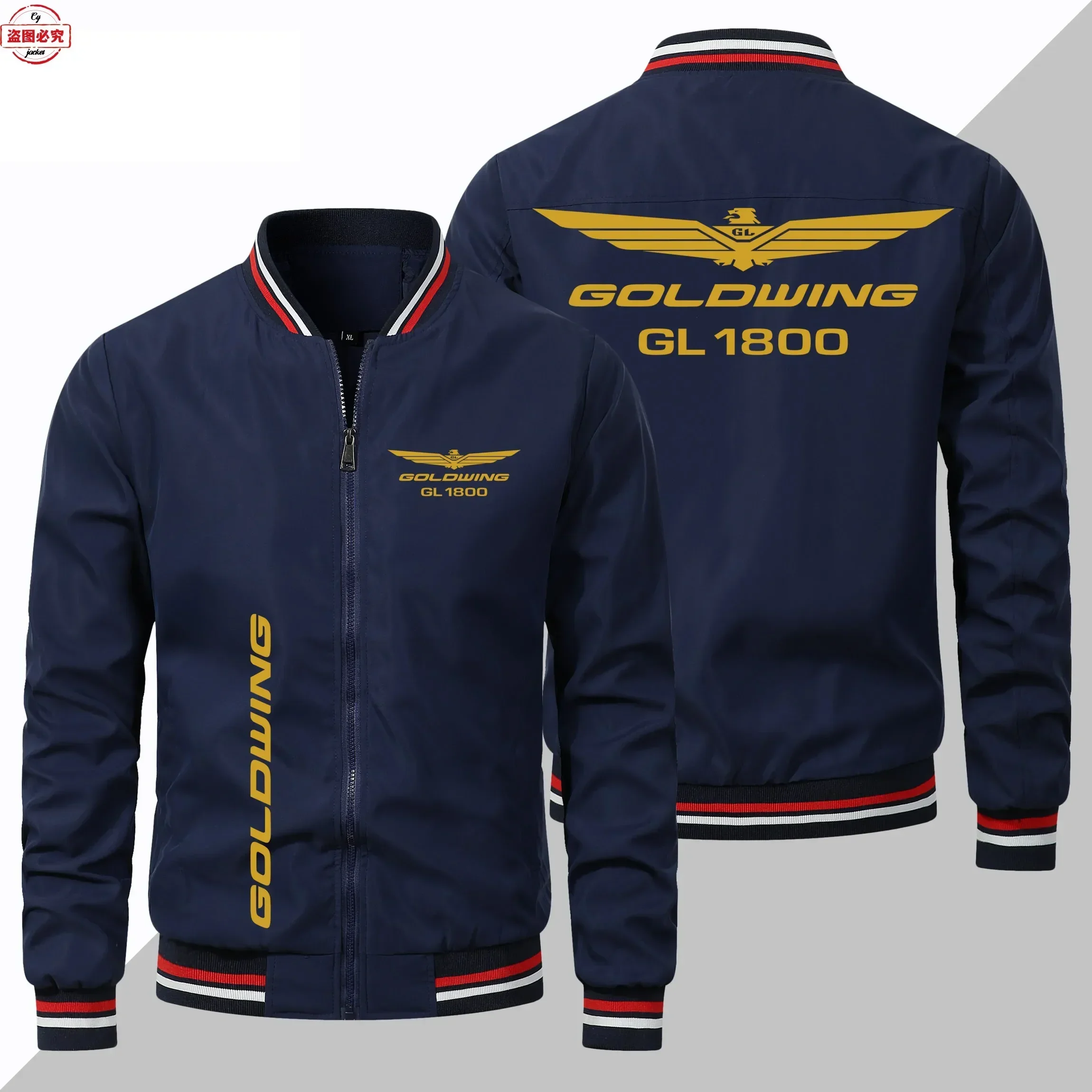 Мотоциклетная куртка с логотипом Gold Wing 1800, свободная мужская куртка с длинными рукавами, куртка с воротником-стойкой, рабочая одежда, групповая одежда
Мотоциклетная куртка с логотипом Gold Wing 1800, свободная мужская куртка с длинными рукавами, куртка с воротником-стойкой, рабочая одежда, групповая одежда