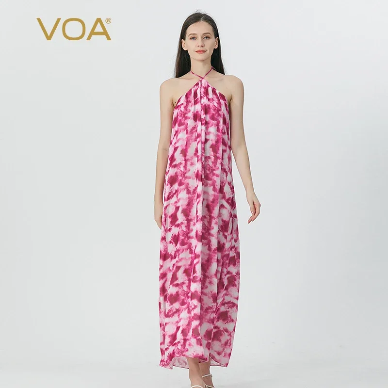 VOA 12 Momme Georgette Silk Rose Pink Милое вечернее платье с градиентным принтом и открытой спиной Rsvp Спагетти без рукавов Платья на бретельках AE1696
VOA 12 Momme Georgette Silk Rose Pink Милое вечернее платье с градиентным принтом и открытой спиной Rsvp Спагетти без рукавов Платья на бретельках AE1696