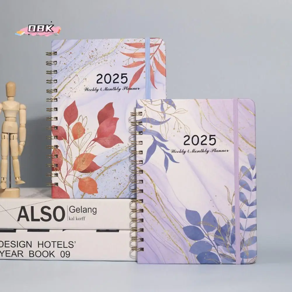 365-Day 2025 English Agenda Book Monthly Weekly Plan Flowers Diary Notebook Practical Loose-leaf Coil A5 Schedule Planner
365-Day 2025 English Agenda Book Monthly Weekly Plan Flowers Diary Notebook Practical Loose-leaf Coil A5 Schedule Planner