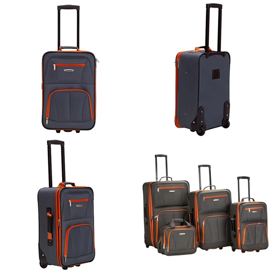 Fashion Softside Luggage Set, Expandable, 14" Tote/19"/24"/28
Fashion Softside Luggage Set, Expandable, 14" Tote/19"/24"/28